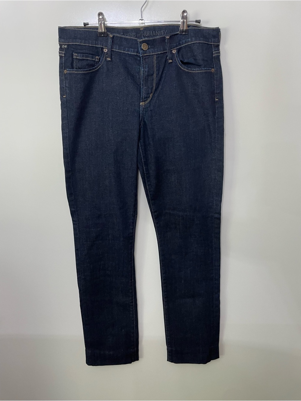 Citizens of Humanity Elson Straight Leg Jeans Dark Wash Denim Womens 31